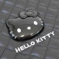 Japan Sanrio Quilted Mini Tote Bag - Hello Kitty : Monochrome - 4