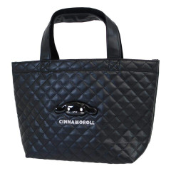 Japan Sanrio Quilted Mini Tote Bag - Cinnamoroll : Monochrome