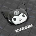 Japan Sanrio Quilted Mini Tote Bag - Kuromi : Monochrome - 4