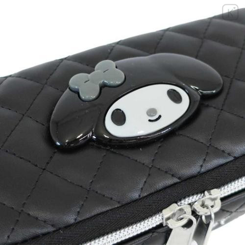 Japan Sanrio Full Open Pouch - My Melody : Monochrome - 4