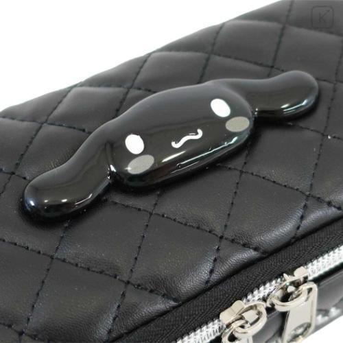 Japan Sanrio Full Open Pouch - Cinnamoroll : Monochrome - 4
