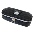 Japan Sanrio Full Open Pouch - Kuromi : Monochrome - 1