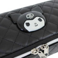 Japan Sanrio Full Open Pouch - Kuromi : Monochrome - 4