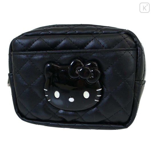 Japan Sanrio Cosmetic Pouch - Hello Kitty : Monochrome - 1