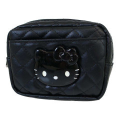 Japan Sanrio Cosmetic Pouch - Hello Kitty : Monochrome