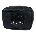 Japan Sanrio Cosmetic Pouch - Hello Kitty : Monochrome - 1