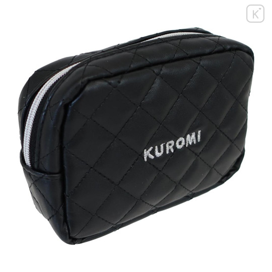 Japan Sanrio Cosmetic Pouch - Kuromi : Monochrome - 2