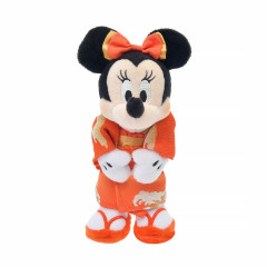 Japan Disney Store Plush Keychain - Minnie : Kimono Japan Original