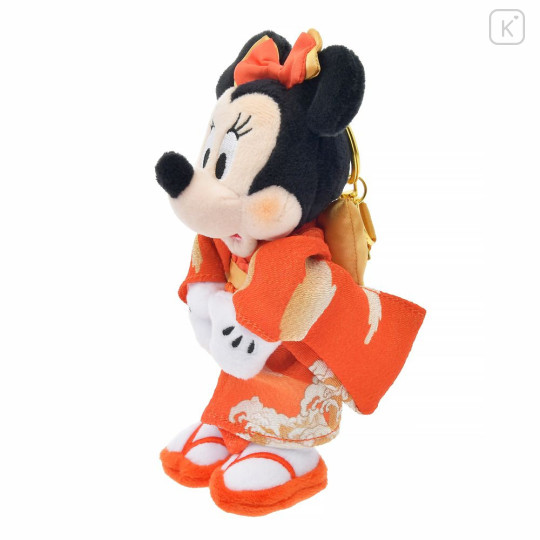 Japan Disney Store Plush Keychain - Minnie : Kimono Japan Original - 2