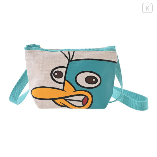 Japan Disney Store Pochette Crossbody Shoulder Bag - Perry the Platypus : Canvas Hands-Free Goods - 1
