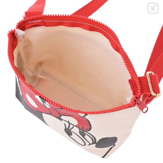 Japan Disney Store Pochette Crossbody Shoulder Bag - Minnie : Canvas Hands-Free Goods - 3