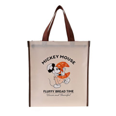 Japan Disney Store Laminated Woven PP Eco Shopping Bag - Mickey : Mickey's Bakery Fluffy Bread Time