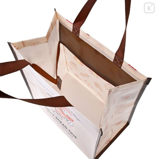 Japan Disney Store Laminated Woven PP Eco Shopping Bag - Mickey : Mickey's Bakery Fluffy Bread Time - 5