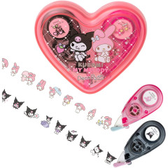 Japan Sanrio Plus Deco Rush Heart Case Set - Kuromi & My Melody : 10mm