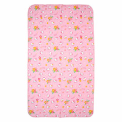 Japan Sanrio Original Nap Gauze Blanket - Hello Kitty : Y2K Hibiscus Flower Pink