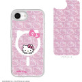 Japan Sanrio Camera Frame iPhone 17e / 16e MagSafe Case - Hello Kitty : Face Pink Glitter - 2