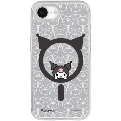 Japan Sanrio Camera Frame iPhone 17e / 16e MagSafe Case - Kuromi : Face Glitter