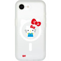 Japan Sanrio IIIIfit Plump Frame iPhone 17e / 16e MagSafe Case - Hello Kitty : Classic - 1
