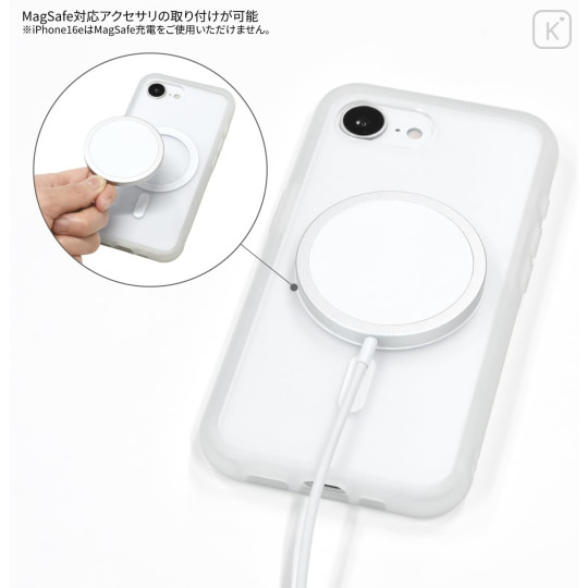 Japan Sanrio IIIIfit Plump Frame iPhone 17e / 16e MagSafe Case - Kuromi : Classic - 5