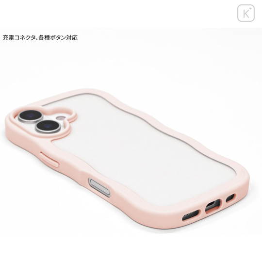Japan Sanrio Clear Wavy Frame iPhone 17 Case - Hello Kitty & Tiny Chum : Balloon Sky - 4