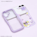 Japan Sanrio Clear Wavy Frame iPhone 17 Case - Kuromi : Balloon Sky - 3
