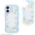 Japan Sanrio Clear Wavy Frame iPhone 17 Case - Cinnamoroll : Balloon Sky - 2