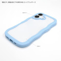 Japan Peanuts Clear Wavy Frame iPhone 17 Case - Snoopy : On Phone Light Blue - 5