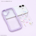 Japan Peanuts Clear Wavy Frame iPhone 17 Case - Snoopy : Fun Light Purple - 3