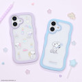 Japan Peanuts Clear Wavy Frame iPhone 17 Case - Snoopy : Fun Light Purple - 7