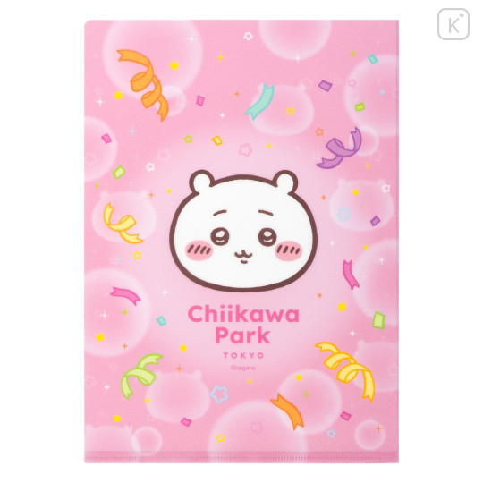 Japan Chiikawa A4 Clear File - Chiikawa : Chiikawa Park Flag - 5