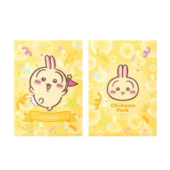 Japan Chiikawa A4 Clear File - Usagi : Chiikawa Park Flag