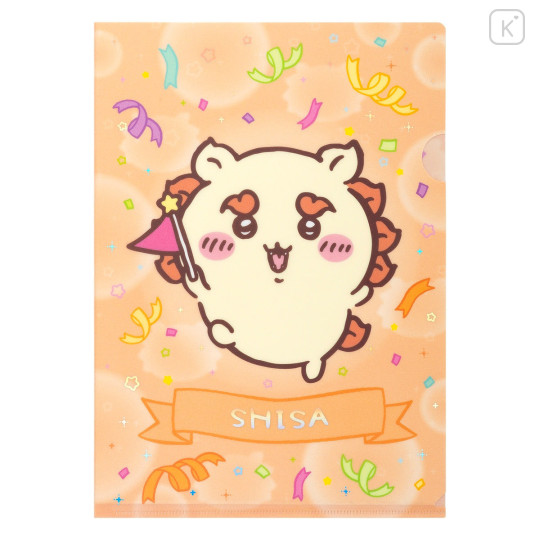 Japan Chiikawa A4 Clear File - Shisa : Chiikawa Park Flag - 4
