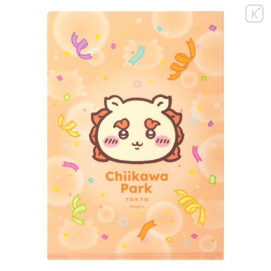 Japan Chiikawa A4 Clear File - Shisa : Chiikawa Park Flag - 5