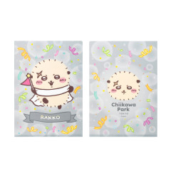 Japan Chiikawa A4 Clear File - Rakko : Chiikawa Park Flag