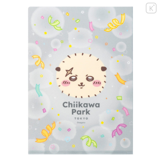 Japan Chiikawa A4 Clear File - Rakko : Chiikawa Park Flag - 5