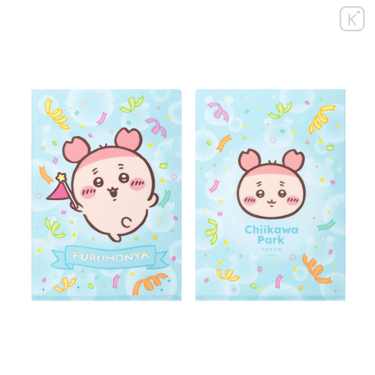 Japan Chiikawa A4 Clear File - Furuhonya Kani-chan : Chiikawa Park Flag - 1