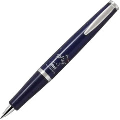 Japan Sanrio Timeline Ballpoint Pen - Hello Kitty : 50th Anniversary Star Glitter Blue