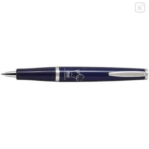 Japan Sanrio Timeline Ballpoint Pen - Hello Kitty : 50th Anniversary Star Glitter Blue - 2