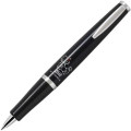 Japan Sanrio Timeline Ballpoint Pen - Hello Kitty : 50th Anniversary Ribbon Glitter Black - 1