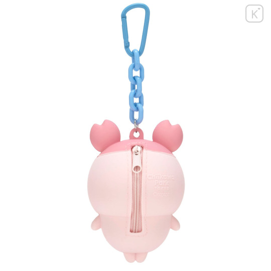 Japan Chiikawa Silicone Pouch Keychain with Candy - Furuhonya Kani-chan : Chiikawa Park 3D Mascot - 7