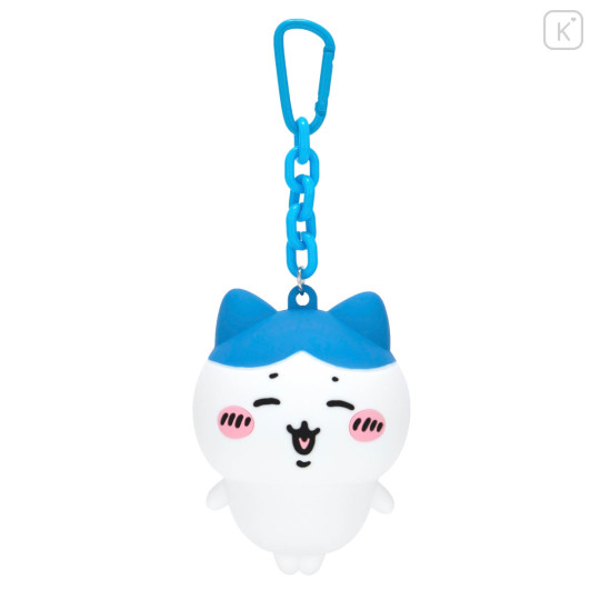 Japan Chiikawa Silicone Pouch Keychain with Candy - Hachiware : Chiikawa Park 3D Mascot - 1