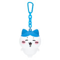 Japan Chiikawa Silicone Pouch Keychain with Candy - Hachiware : Chiikawa Park 3D Mascot - 1
