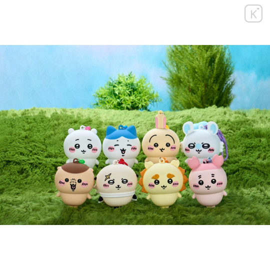 Japan Chiikawa Silicone Pouch Keychain with Candy - Hachiware : Chiikawa Park 3D Mascot - 5