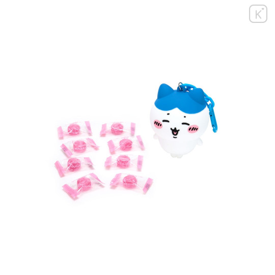 Japan Chiikawa Silicone Pouch Keychain with Candy - Hachiware : Chiikawa Park 3D Mascot - 8