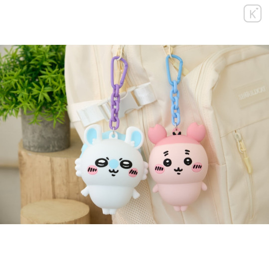 Japan Chiikawa Silicone Pouch Keychain with Candy - Usagi : Chiikawa Park 3D Mascot - 3
