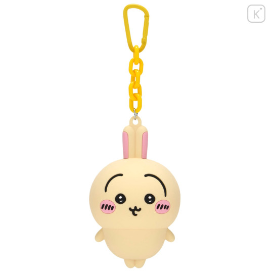 Japan Chiikawa Silicone Pouch Keychain with Candy - Usagi : Chiikawa Park 3D Mascot - 6