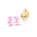 Japan Chiikawa Silicone Pouch Keychain with Candy - Usagi : Chiikawa Park 3D Mascot - 8