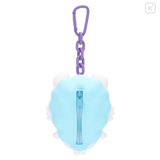 Japan Chiikawa Silicone Pouch Keychain with Candy - Momonga : Chiikawa Park 3D Mascot - 7