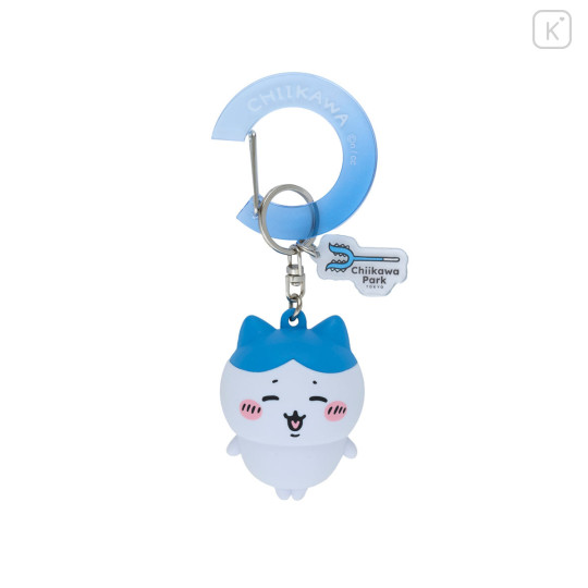 Japan Chiikawa Figure Keychain with Carabiner - Hachiware : Chiikawa Park 3D Gradient - 1