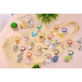 Japan Chiikawa Figure Keychain with Carabiner - Hachiware : Chiikawa Park 3D Gradient - 2